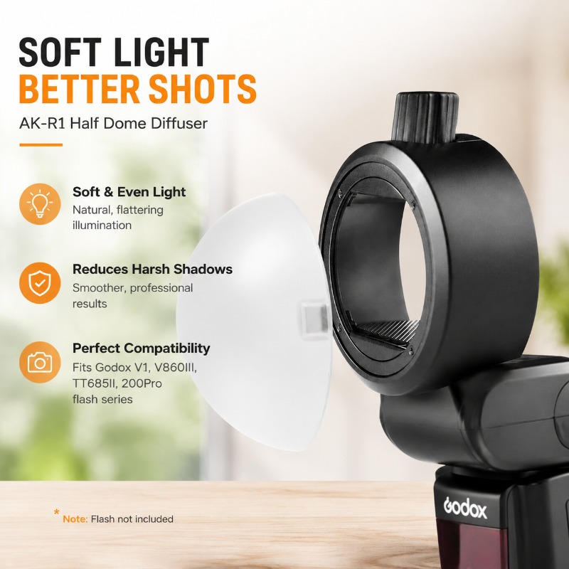Barn Door Modifier - Diffusore a mezza cupola e modulatore