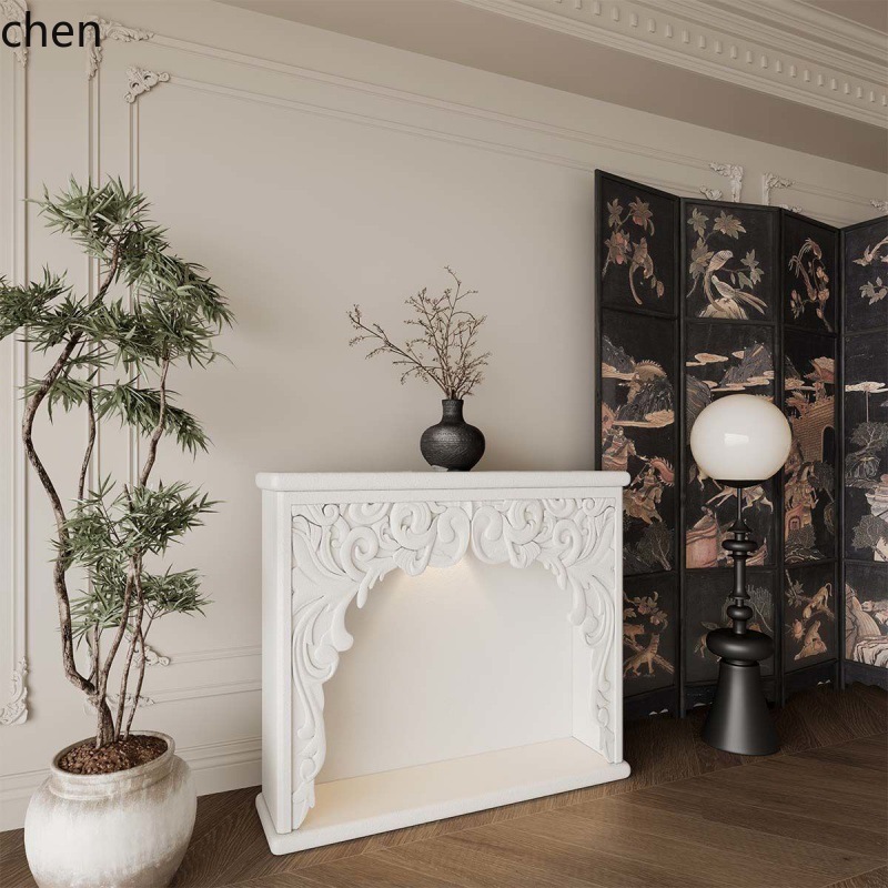 Photography Lighting Style - Mobile Decorativo Intagliato Stile Crema HT