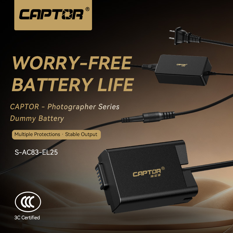 Nikon Camera Z50 - Adattatore per batteria fittizia CAPTOR EN-EL25