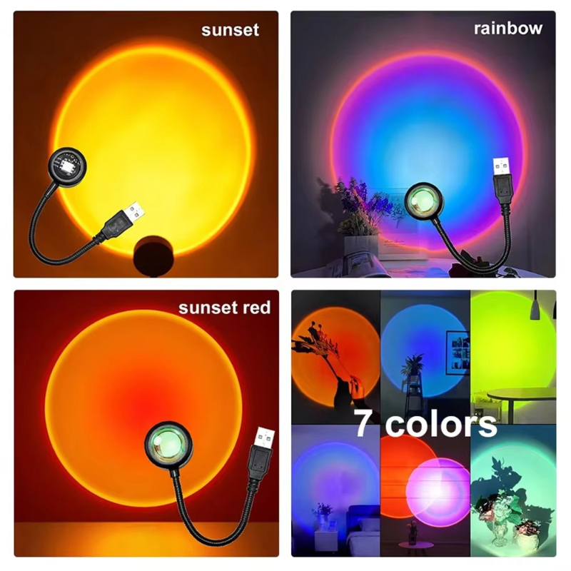 Photography Lighting Wall - 1-4 Pezzi Lampada Tramonto LED Proiettore