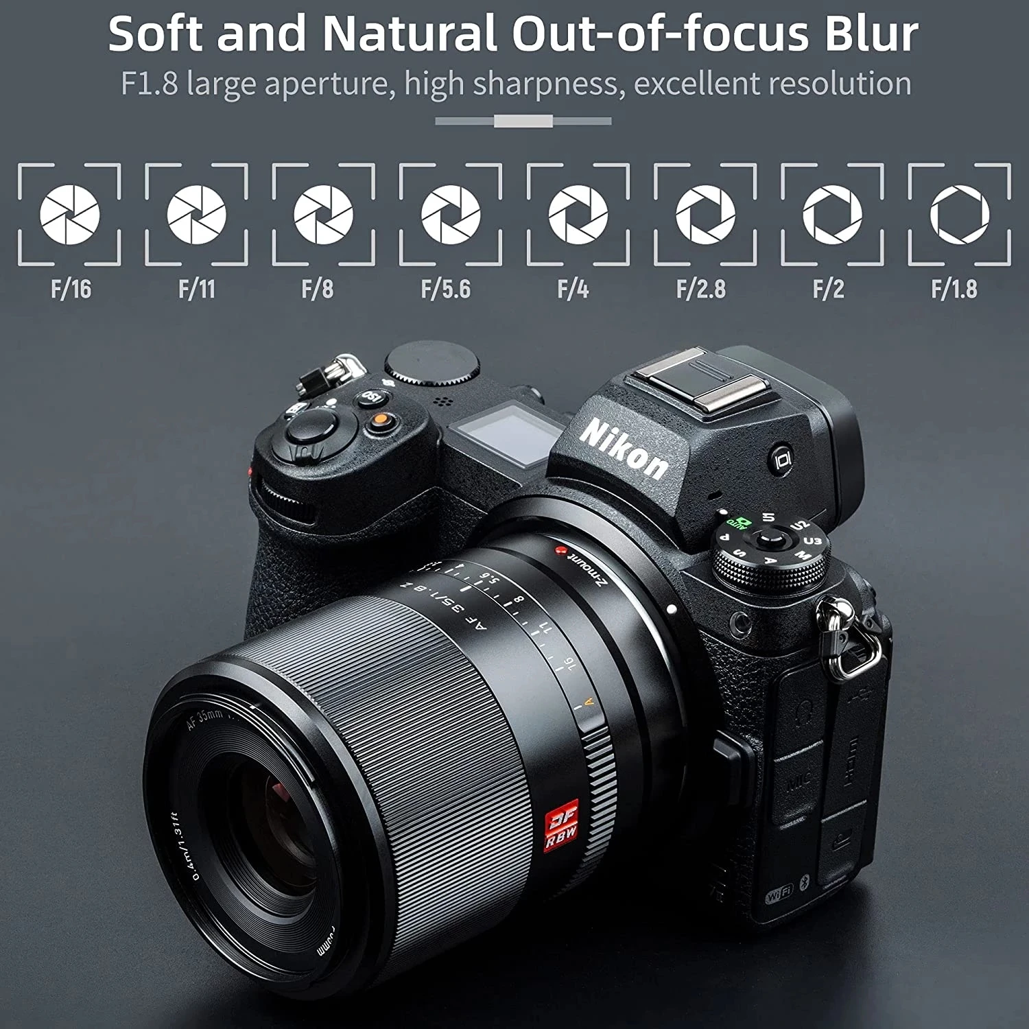Nikon Camera Z50 - NUOVO VILTROX AF 35mm F1.8 Obiettivo