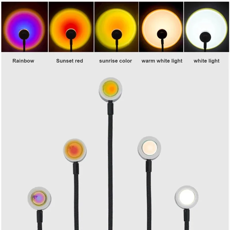 Photography Lighting Wall - Lampada da proiezione USB Tramonto Arcobaleno