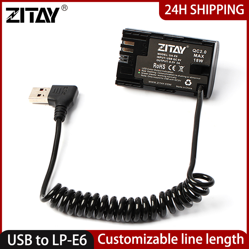 Photography Lighting For Dummies - Batteria Fittizia ZITAY USB a LP-E6