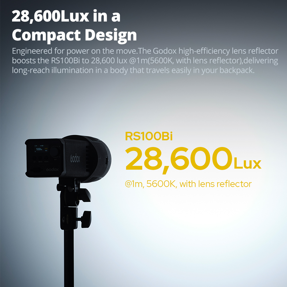 GODOX RS100Bi 28600Lux Luce LE - Photography Lighting For Outdoors recensione e prezzo